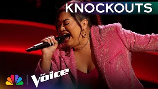 Zeya Rae Is SUPERCHARGED with RAW Emotions Performing River | The Voice Knockouts | NBC