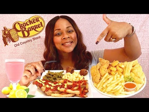 Cracker Barrel Catfish Platter Mukbang ~ Eat With Me!