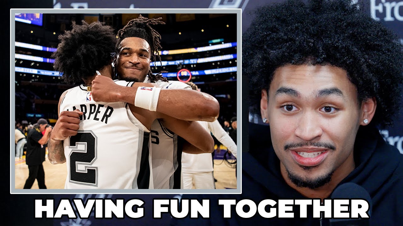 Dylan Harper on Spurs Having Fun and Being Connected in NBA Cup
