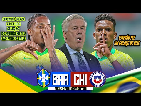 BRAZA SHOW! Brazil 3 x 0 Chile I Highlights - 2025 Qualifiers