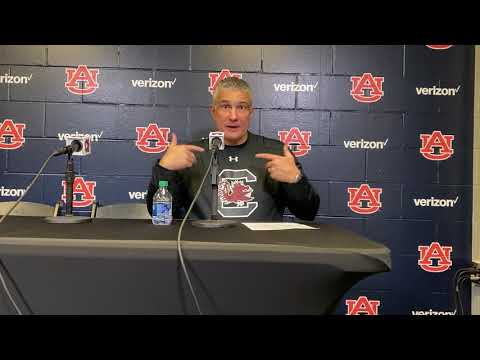 Frank Martin addresses media after losing 80-67 to Auburn