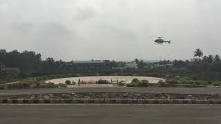 preview picture of video 'Helicopter Landing | Sahyadri Utsav 2019 | Shivamogga'