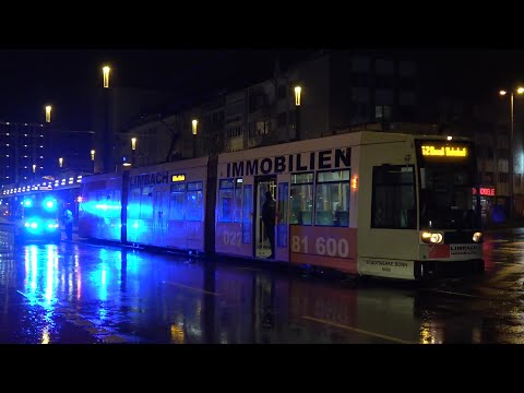 Straßenbahn kollidiert mit PKW - PKW flüchtig am Bonner Bertha-von-Suttner-Platz am 07.02.21