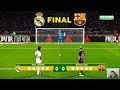 Real Madrid vs Barcelona - Penalty Shootout 2023 Final Supercopa Espana | eFootball PES Gameplay