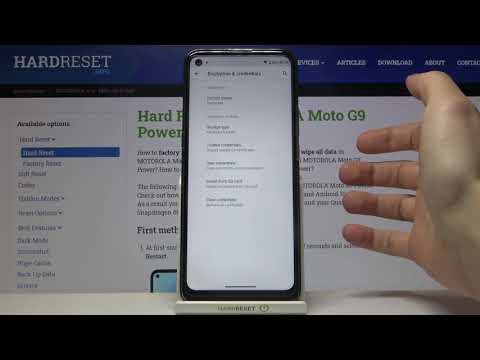 How to Clear Credentials on MOTOROLA Moto G9 – Remove All Licenses