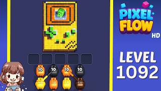 Pixel Flow Level 1092 Solution Walkthrough