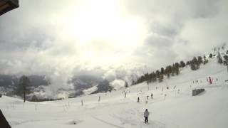 preview picture of video 'Ecole Suisse de Ski, Thyon - Les Collons / Timelapse 31.03.2013'