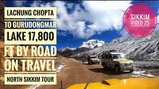preview picture of video 'Lachung Chopta To Gurudongmar Lake 17,800 ft by Road on Travel North Sikkim Tour'