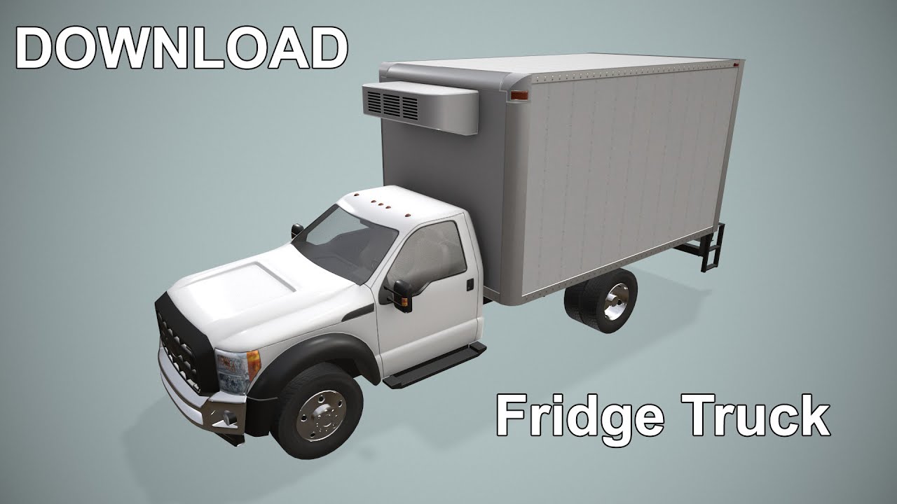 Camion frigorifero --425-- Modello 3D