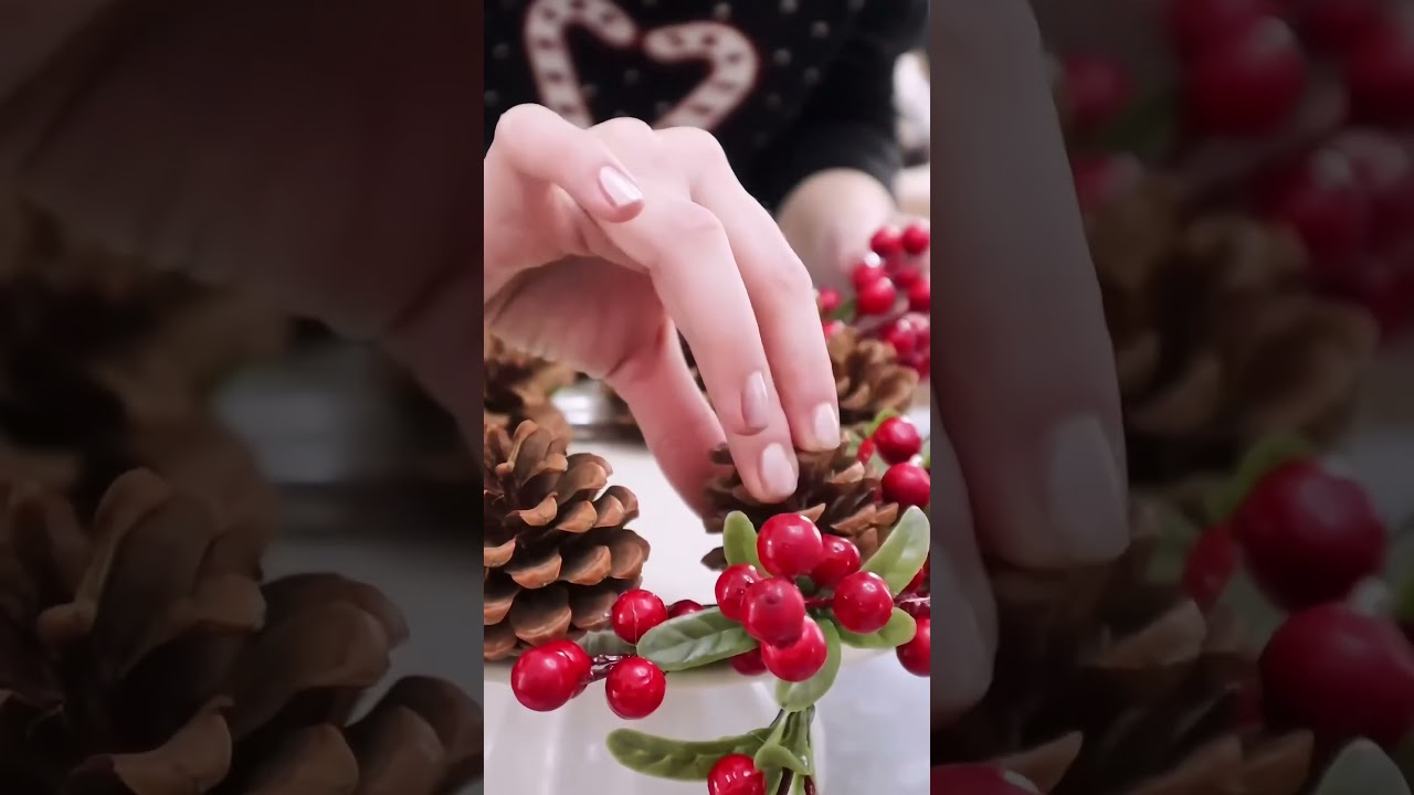 DIY Holiday Candle Centerpiece | Easy Christmas Decor Idea