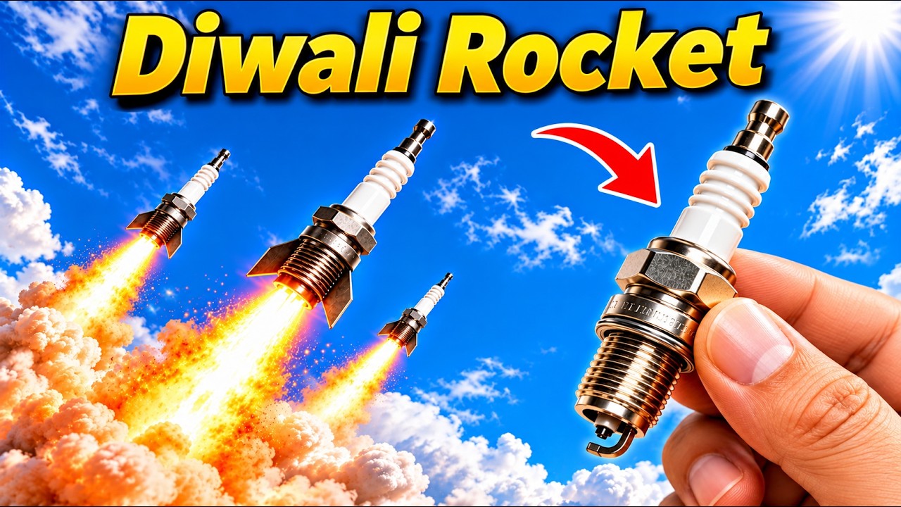 ₹2 Diwali Rocket With Spark Plug 🚀| Spark Plug Se Pataka Kaise banaen |  Spark Plug ka Pataka