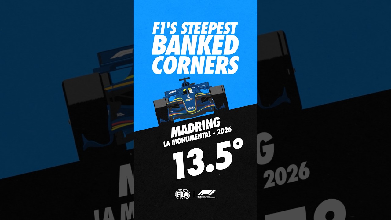 The newest addition to Formula 1's list of iconic banked corners 🇪🇸
