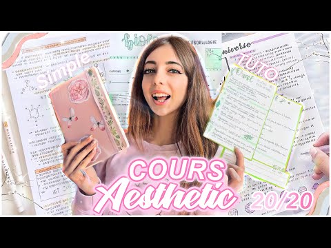COMMENT AVOIR DES COURS ✨AESTHETIC✨ TUTO SIMPLE ! ♡