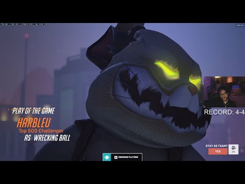 POTG! Harbleu Zarya + Hammond Overwatch 2 Season 2 Gameplay