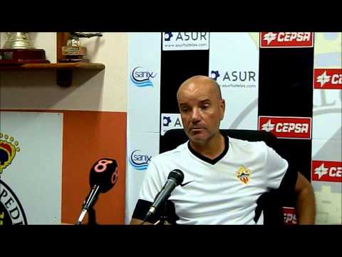 Rueda de prensa de Miguel Rivera Real Balompédica Linense 2-1 Almería B