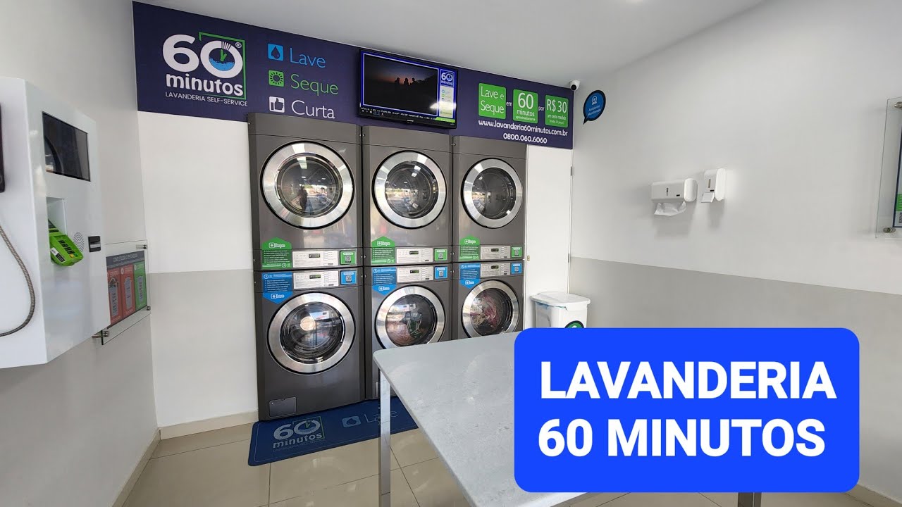 LAVANDERIA 60 MINUTOS - Como funciona o Self Service Quanto custa Vale a pena