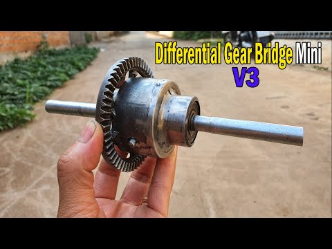 Build a Differential Gear Bridge Mini - V3 (Project for Gokar, ATV, Buggy...)