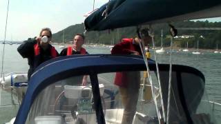 preview picture of video 'Sailing   Four go mad in Menai'