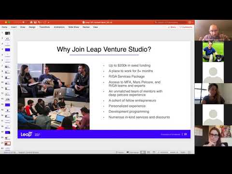 Leap Venture Studio & Academy Informational Webinar 7/30/19