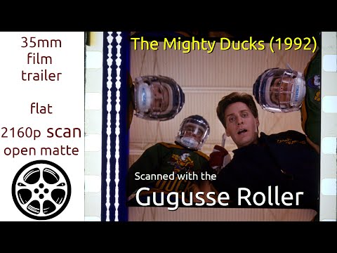 The Mighty Ducks (1992) 35mm film trailer, flat open matte, 2160p