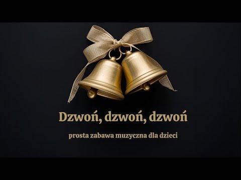 Dzwoń, dzwoń, dzwoń 🔔🔔🔔prosta piosenka świąteczna z pokazywaniem dla maluszków (wersja druga)