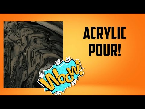 Beautiful Acrylic Pour.
