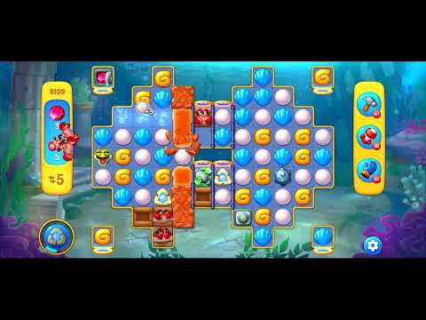 Fishdom level 9109 no boosters フィッシュダム