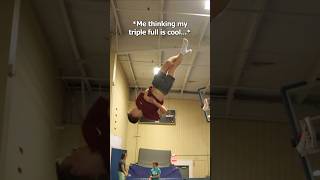 7 TWISTS ON TRAMPOLINE😱😳 #flips #viral #shorts