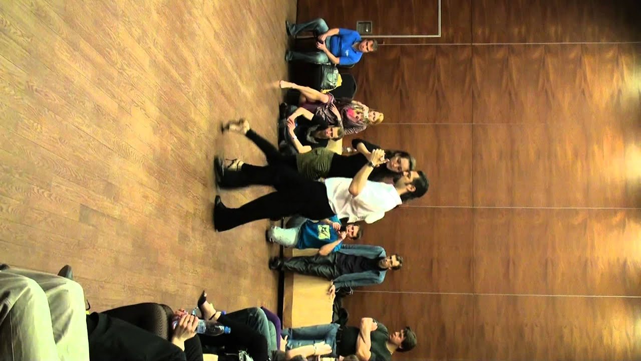 Diego Riemer El Pajaro and Maria Belen Giachello,  Tango festival Argentinskie kanikui, St Petersburg, Russia, Feb  2011, master class 3