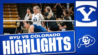BYU Women's Volleyball vs Colorado || Full Game Highlights 2025