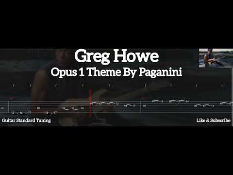 Greg Howe - Opus 1 Theme By Paganini ( Tab Guitar )
