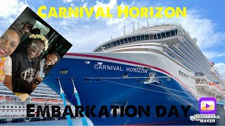 Carnival Horizon 2024 - life with V group cruise embarkation day ￼