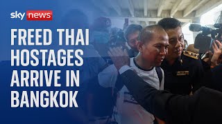 Thai hostages freed by Hamas arrive in Bangkok  Is