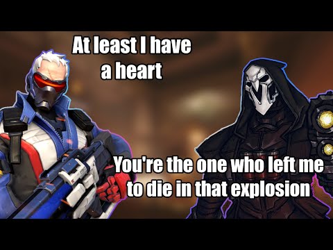 Reaper's SADDEST Interaction With Soldier: 76 AI Generated