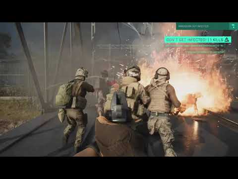 Battlefield 2042:  128 Player Infected Portal Gameplay - Insane Zombies NO HUD