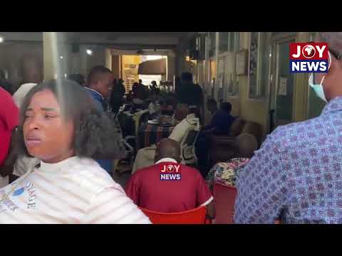 Crowded OPD as care returns to Komfo Anokye Teaching Hospital after strike suspension. #JoyNews