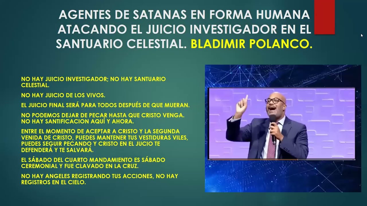 DEMONIOS EN PERSONA ATACANDO EL JUICIO INVESTIGADOR EN EL SANTUARIO CELESTIAL. DOCTRINAS DE DEMONIOS