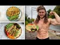 Vegan High Protein Full Day of Eating | MACROS INCLUDED (BULKING)