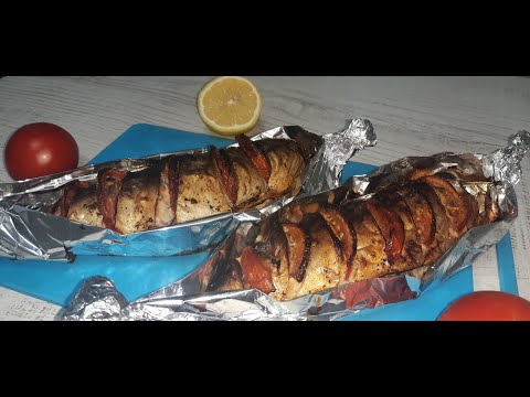 Macrou la cuptor - cel mai bun și suculent peste! - Baked mackerel