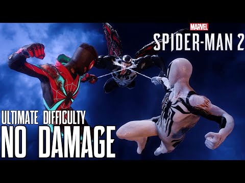 Spider-Man 2 Venom Final Boss Fight No Damage Ultimate Difficulty (4K 60FPS)