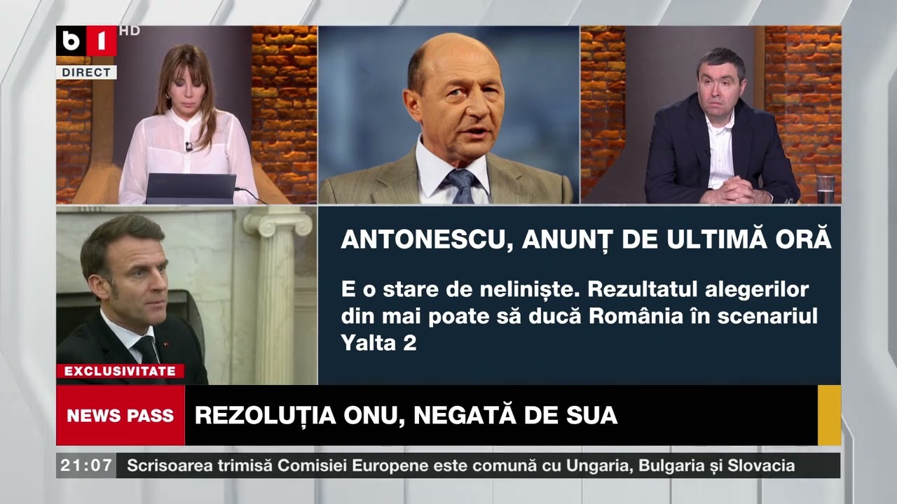 NEWS PASS CU LAURA CHIRIAC. BĂSESCU: TRUMP NU MAI VREA SĂ NE APERE/ E NEVOIE DE O ARMATĂ COMUNĂ A UE