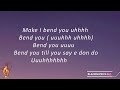 Omah Lay - bend you (Lyrics Video)
