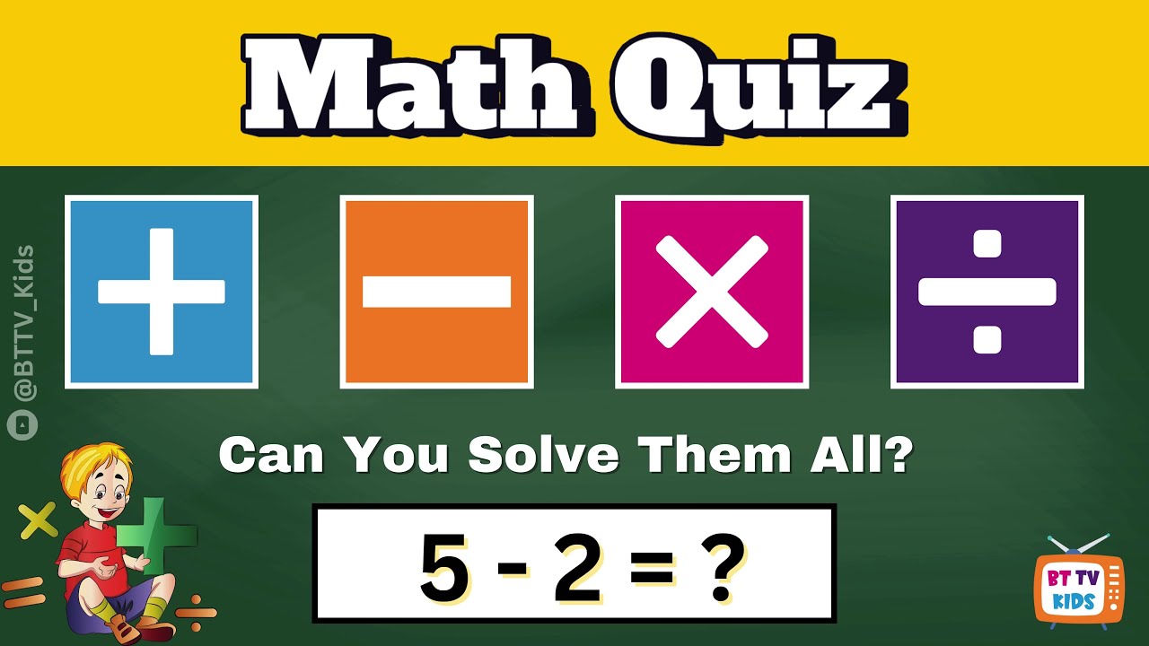 "30 Challenging Math Quiz Questions: Test Your Skills!" ‪@BTTV_Kids‬ #shorts #bttvkids