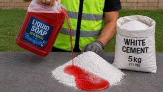 Mix CEMENT with LIQUID SOAP and discover the secret no one imagined was possible!