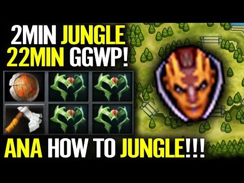 How to Jungle in 7.21 - Anti-Mage Secret Farm by ANA Dota 2 gameplay