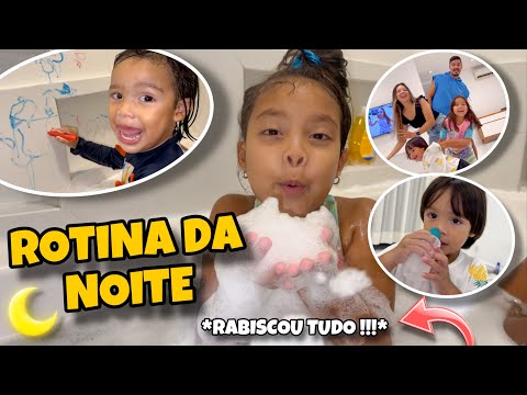 ROTINA DA NOITE COM A FAMÍLIA TODA NA CASA NOVA * olha isso 😱 *