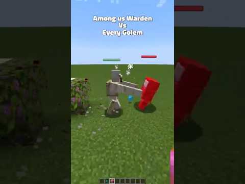 INSANE Minecraft Warden vs Golem Showdown