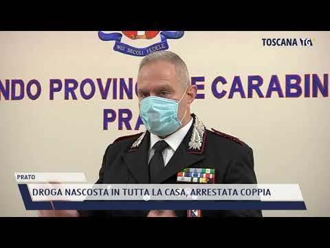 2021-05-26 PRATO - DROGA NASCOSTA IN TUTTA LA CASA, ARRESTATA COPPIA