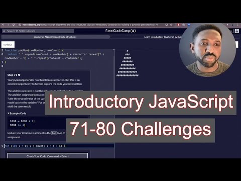 Step by Step FreeCodeCamp JavaScript Tutorial  71 80 Easy Beginner Challenges!
