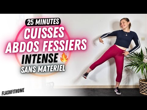 25 MIN THIGHS ABS GLUTES INTENSE 🔥 Intense, Fast and Effective - FlashFitHome